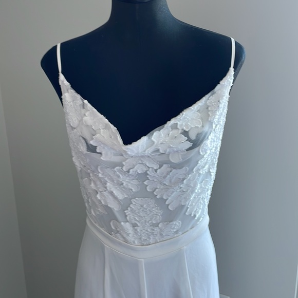 Brand new! Black Halo spaghetti strap jumpsuit - Picture 2 of 9